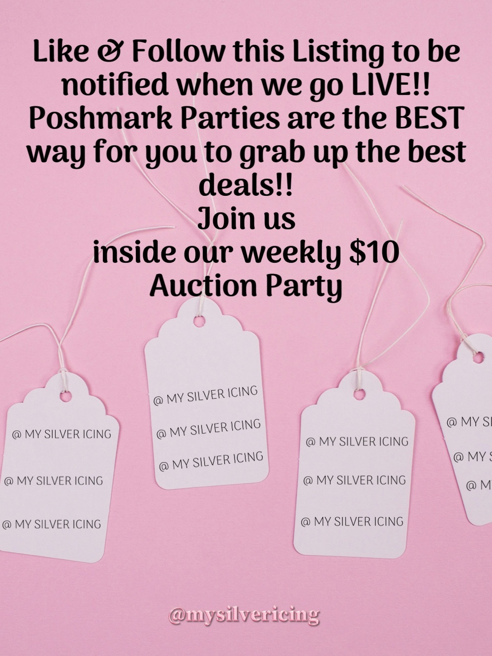 🛍️🩷Posh Show Notification Listing🩷🛍️
Like this Post to be Notified each Live ♻️